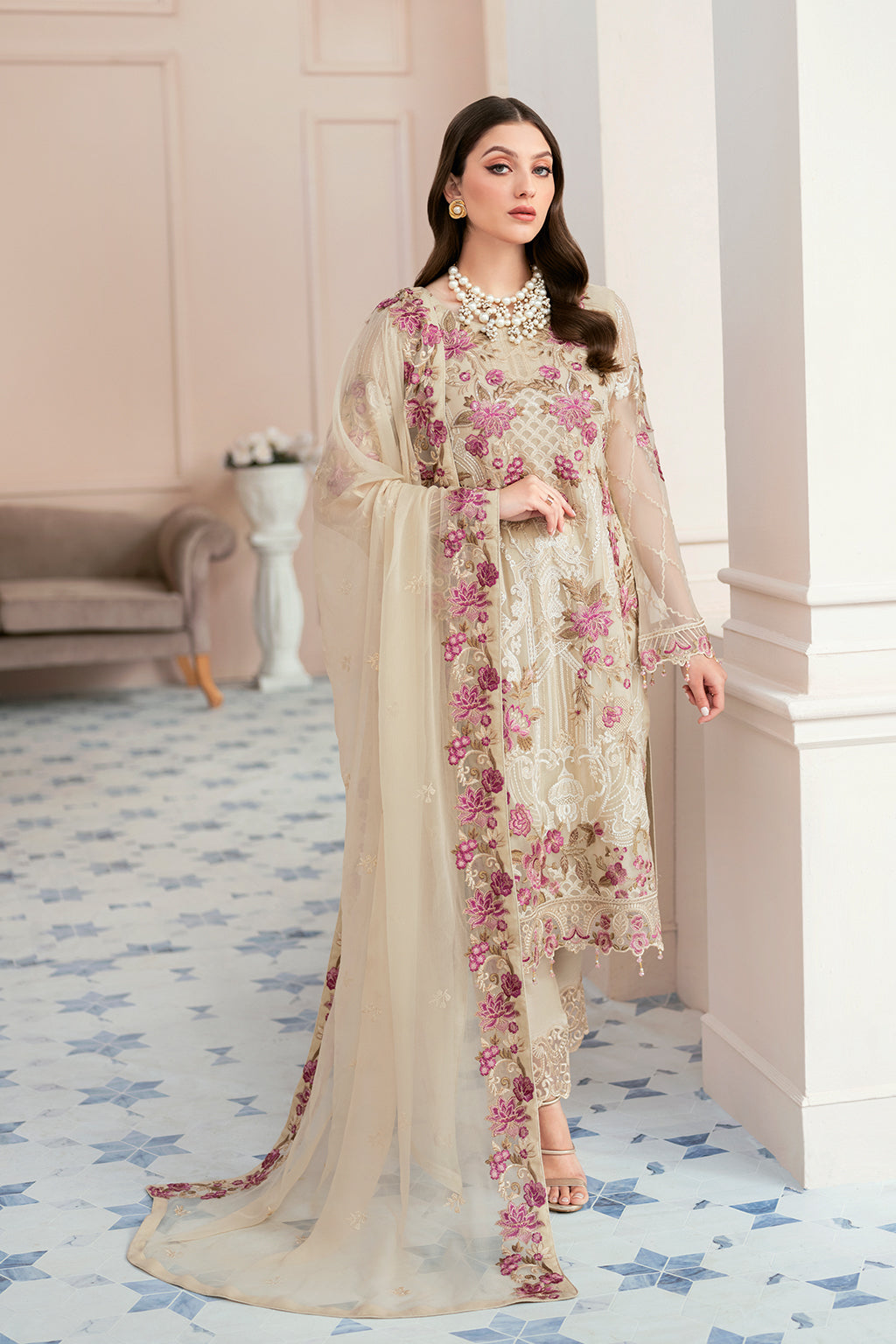 Ramsha | Rangoon Chiffon Collection 24 | D-909