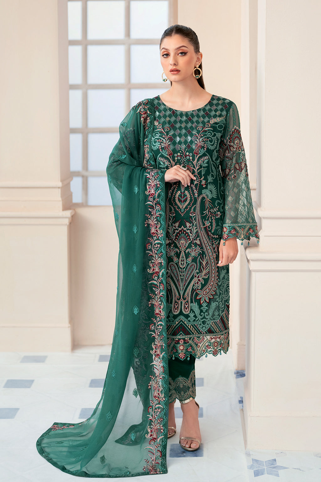 Ramsha | Rangoon Chiffon Collection 24 | D-908 - House Of Anaya