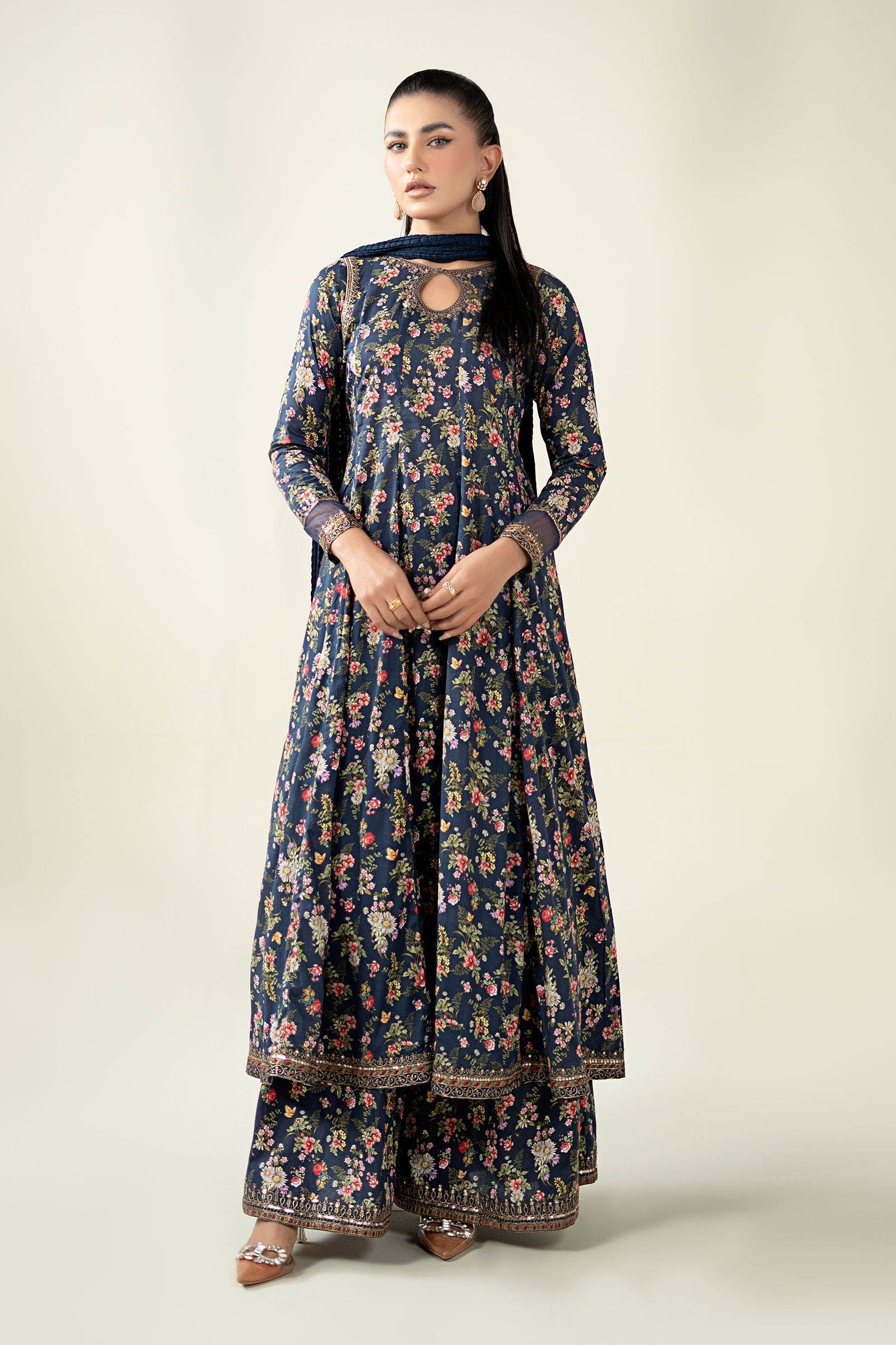 Maria B | Luxury Winter Pret 25 | DW-EA24-81R1-Blue