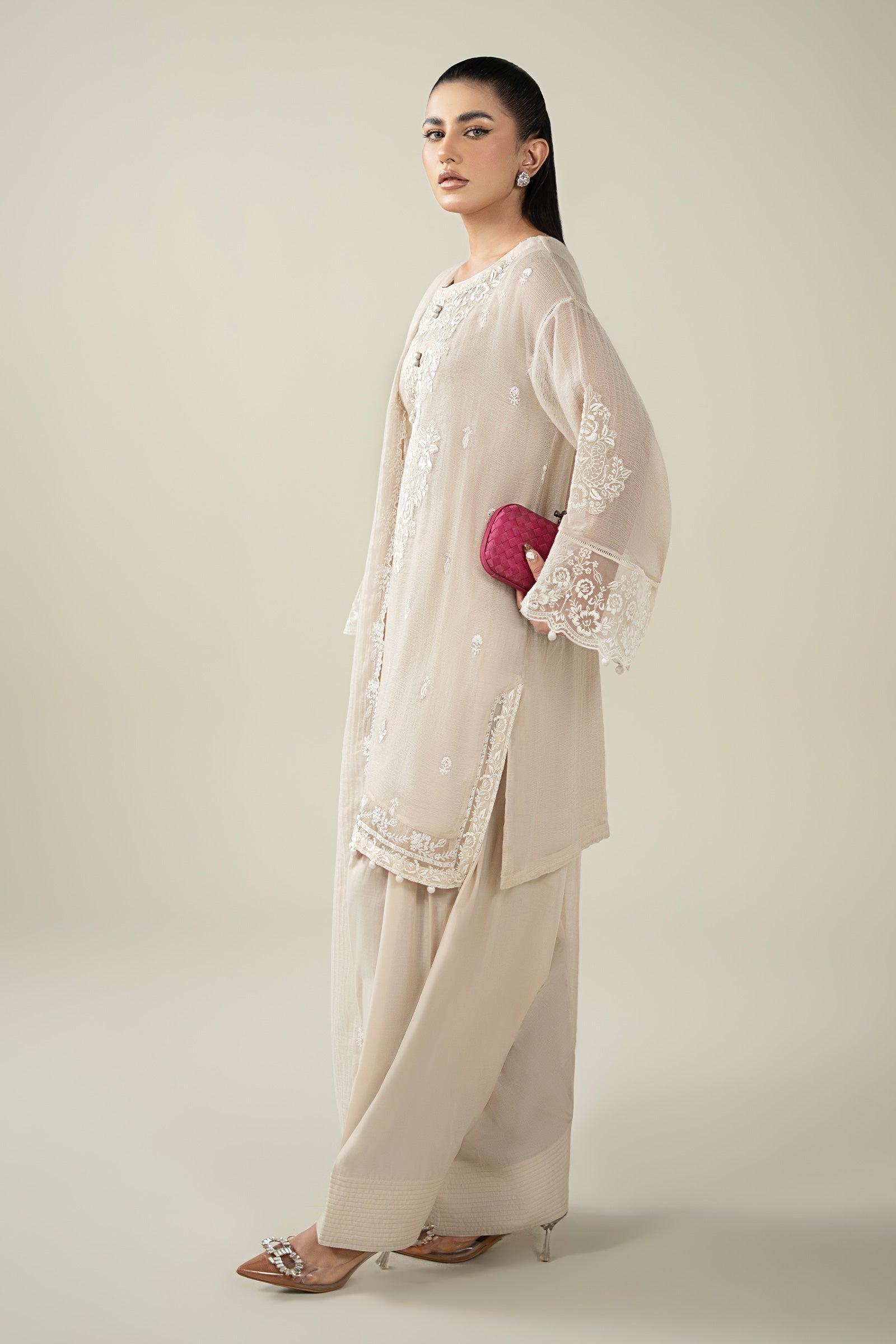 Maria B | Luxury Winter Pret 25 | DW-EA25-123-Off White