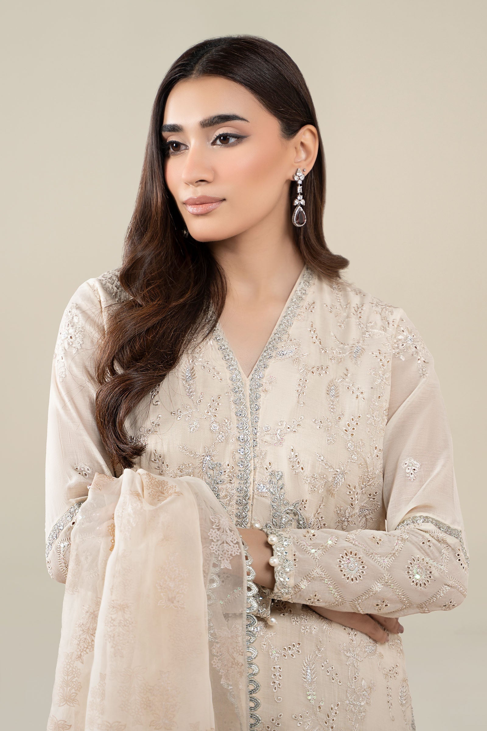 Maria B | Pre Fall 25 | Paper Cotton Suit 17