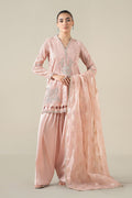 Maria B | Pre Fall Dresses | 3 Piece Embroidered Paper Cotton Suit Pink