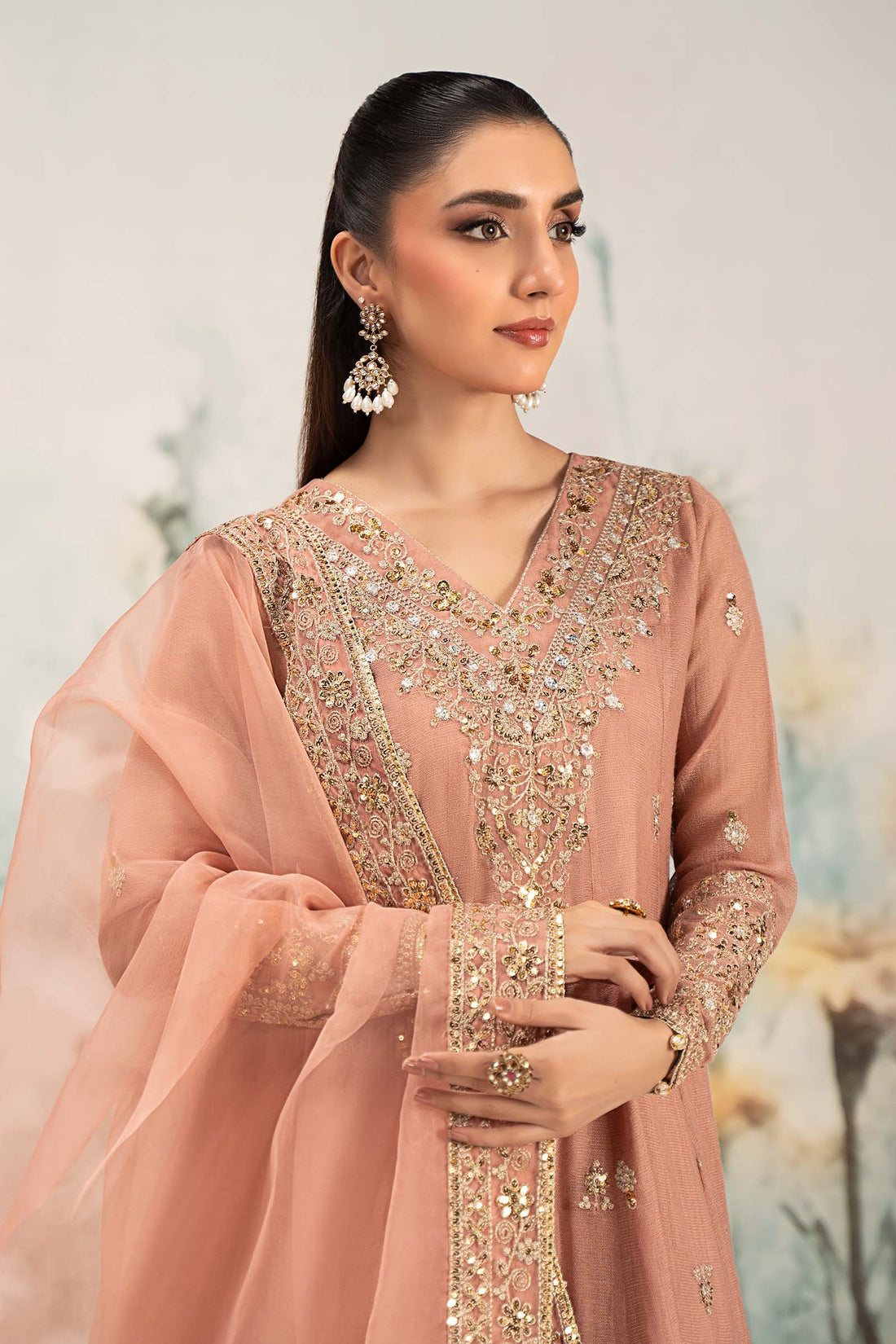 Maria B | Eid Collection 26 | 3 Piece Embroidered Cotton Net Suit