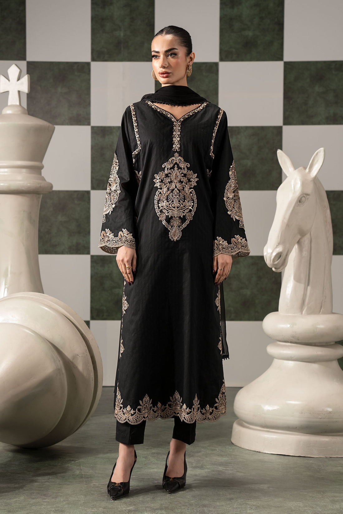 Maria B | Eid Collection 26 | 3 Piece Embroidered Dobby Lawn Suit