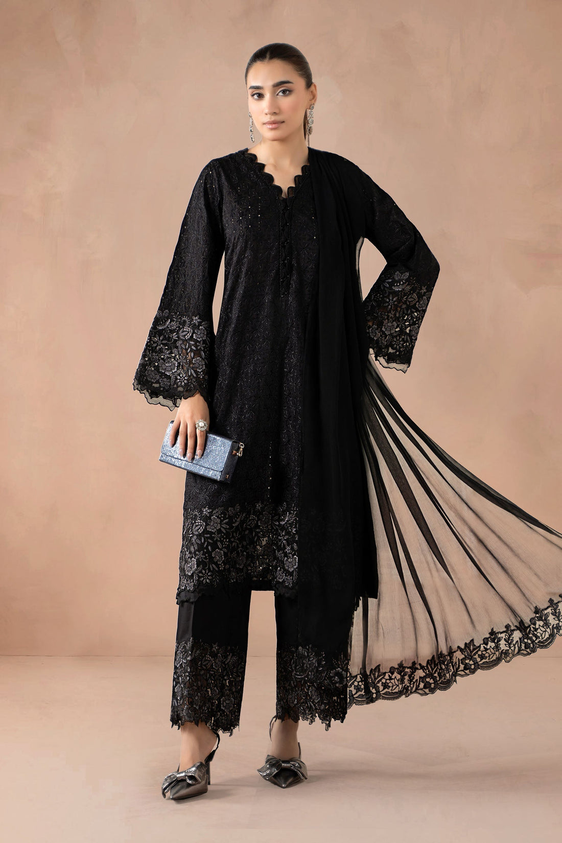 Maria B | Pre Fall Dresses | 3 Piece Embroidered Lawn Suit SS