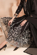 Maria B | Pre Fall Dresses | 3 Piece Embroidered Dobby Suit Black1