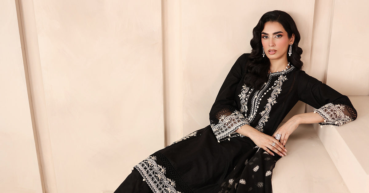 Maria B | Luxury Winter Pret 25 | DW-MN25-13-Black