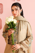 Maria B | Pre Fall Dresses | 3 Piece Embroidered Dobby Suit Coffee