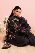 Maria B | Pre Fall Dresses | 3 Piece Embroidered Cotton Suit Black
