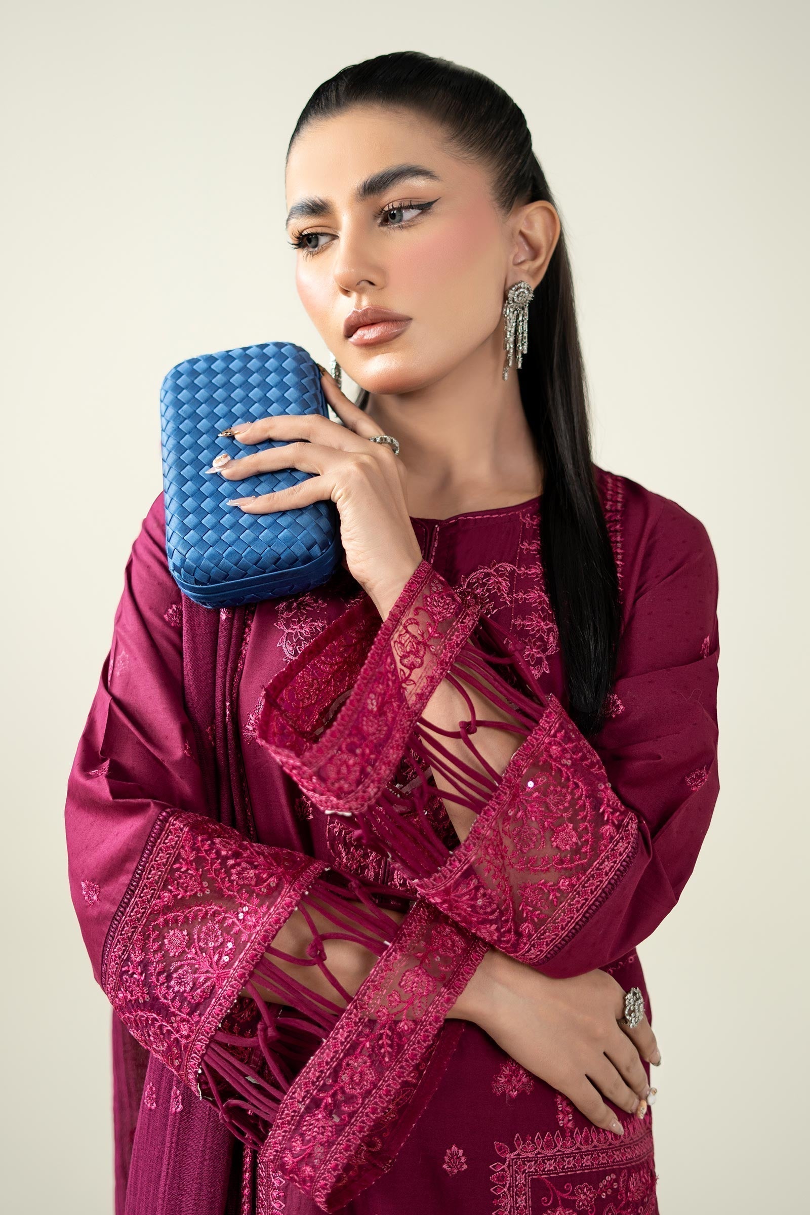 Maria B | Luxury Winter Pret 25 | DW-PF25-23-Magenta