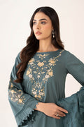 Maria B | Pre Fall Dresses | 3 Piece Embroidered Dobby Suit Teal