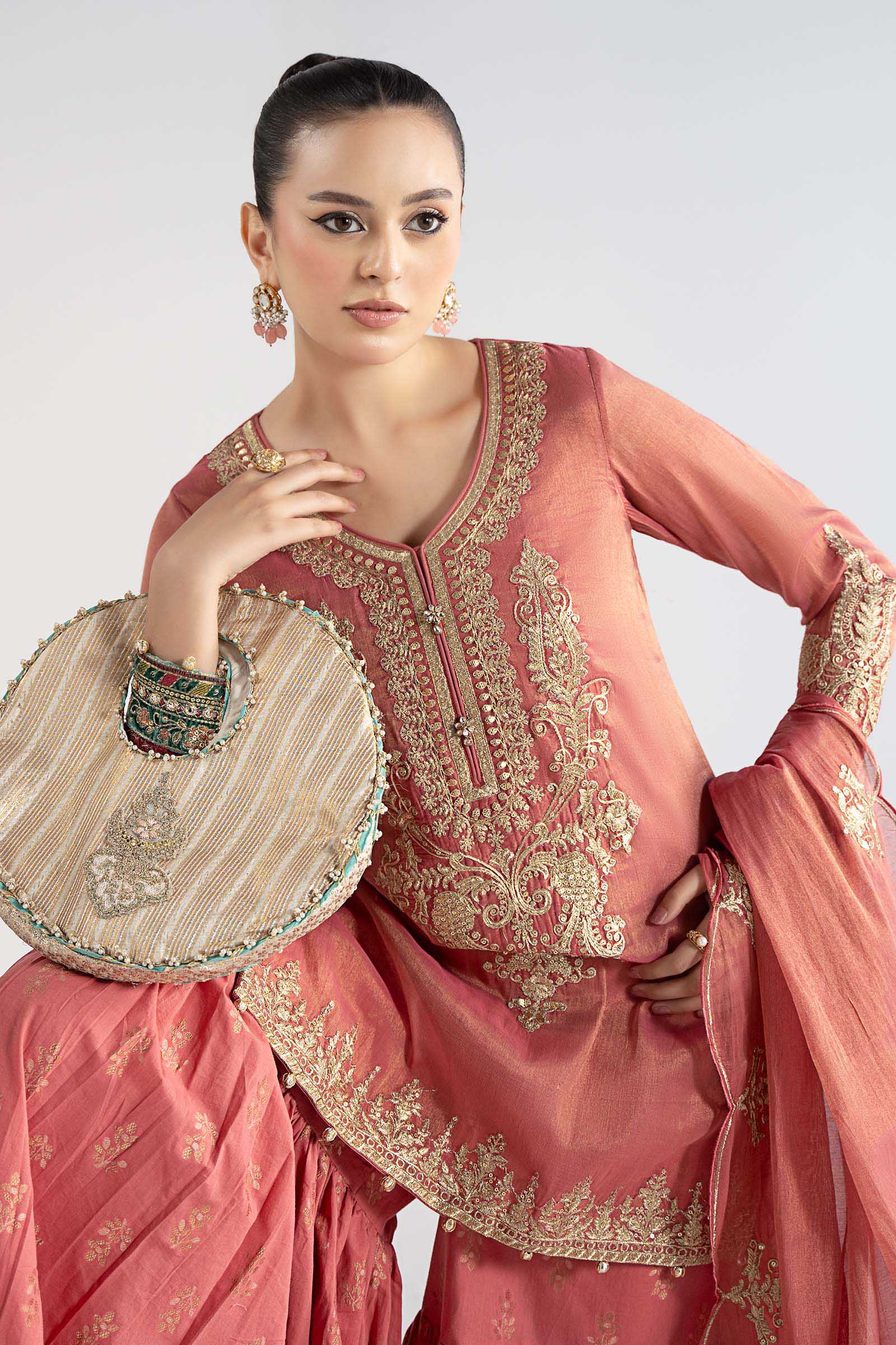 Maria B | Pre Fall Dresses | 3 Piece Embroidered Masoori Suit ZD