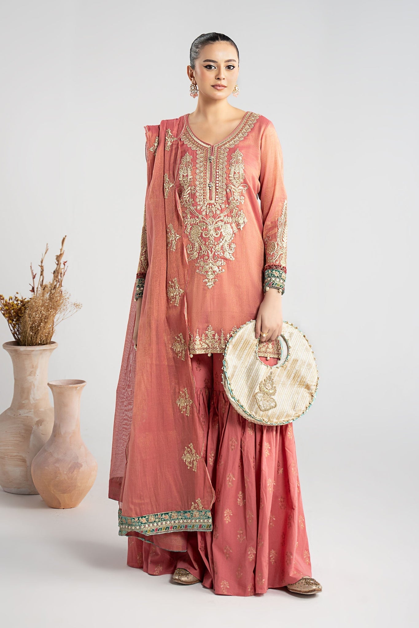 Maria B | Pre Fall Dresses | 3 Piece Embroidered Masoori Suit ZD