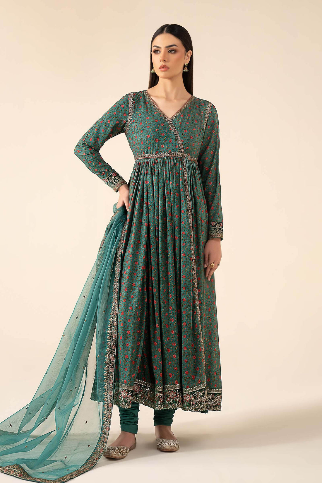 Maria B | Eid Collection 26 | 3 Piece Embroidered Linen Suit
