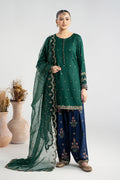 Maria B | Pre Fall Dresses | 3 Piece Embroidered Linen Suit ZC