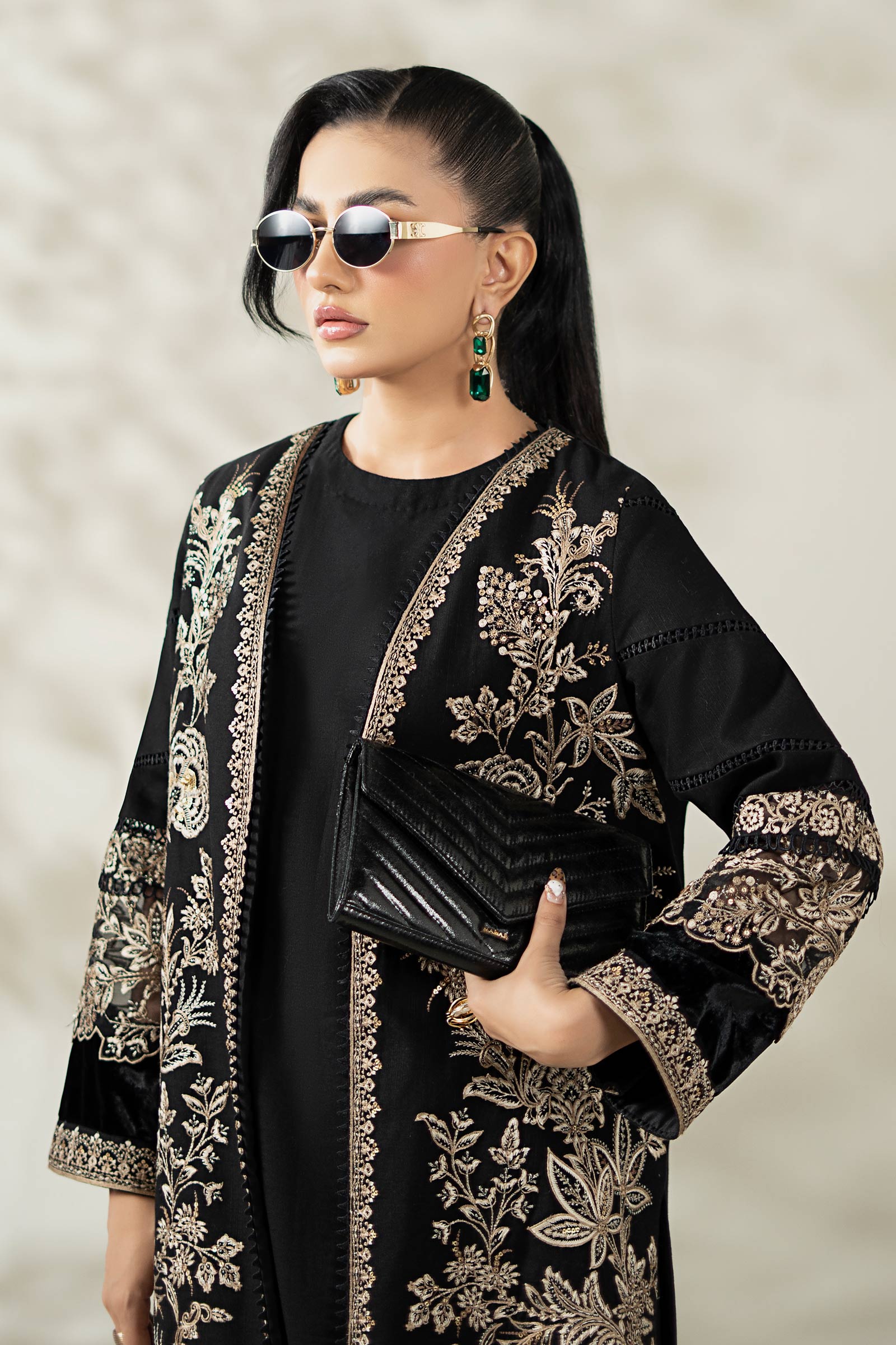 Maria B | Luxury Winter Pret 25 | DW-W25-43-Black