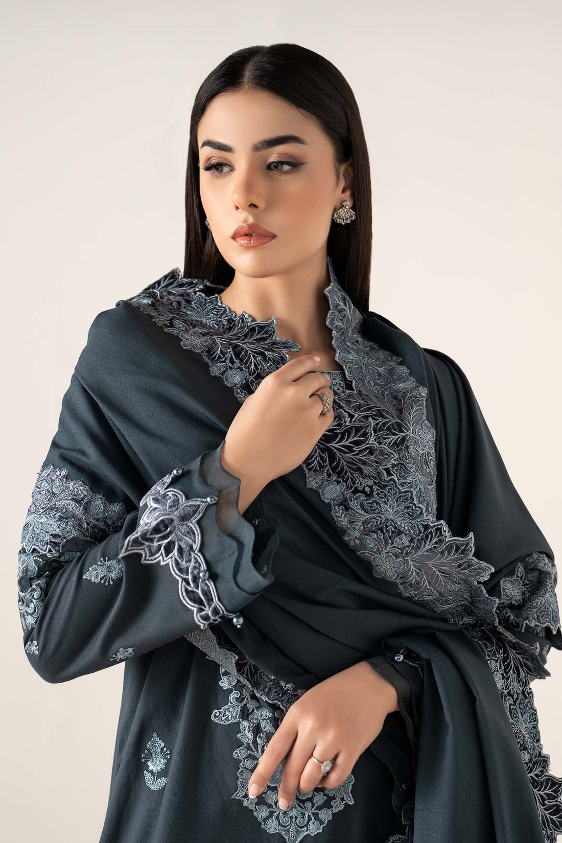Maria B | Eid Collection 26 | 3 Piece Embroidered Karandi Suit