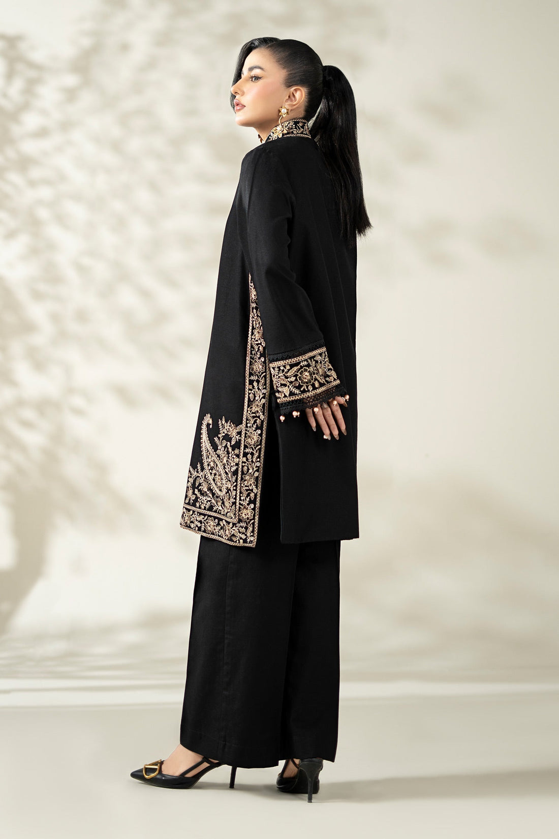 Maria B | Pre Fall Dresses | 3 Piece Embroidered Khaddar Suit YY