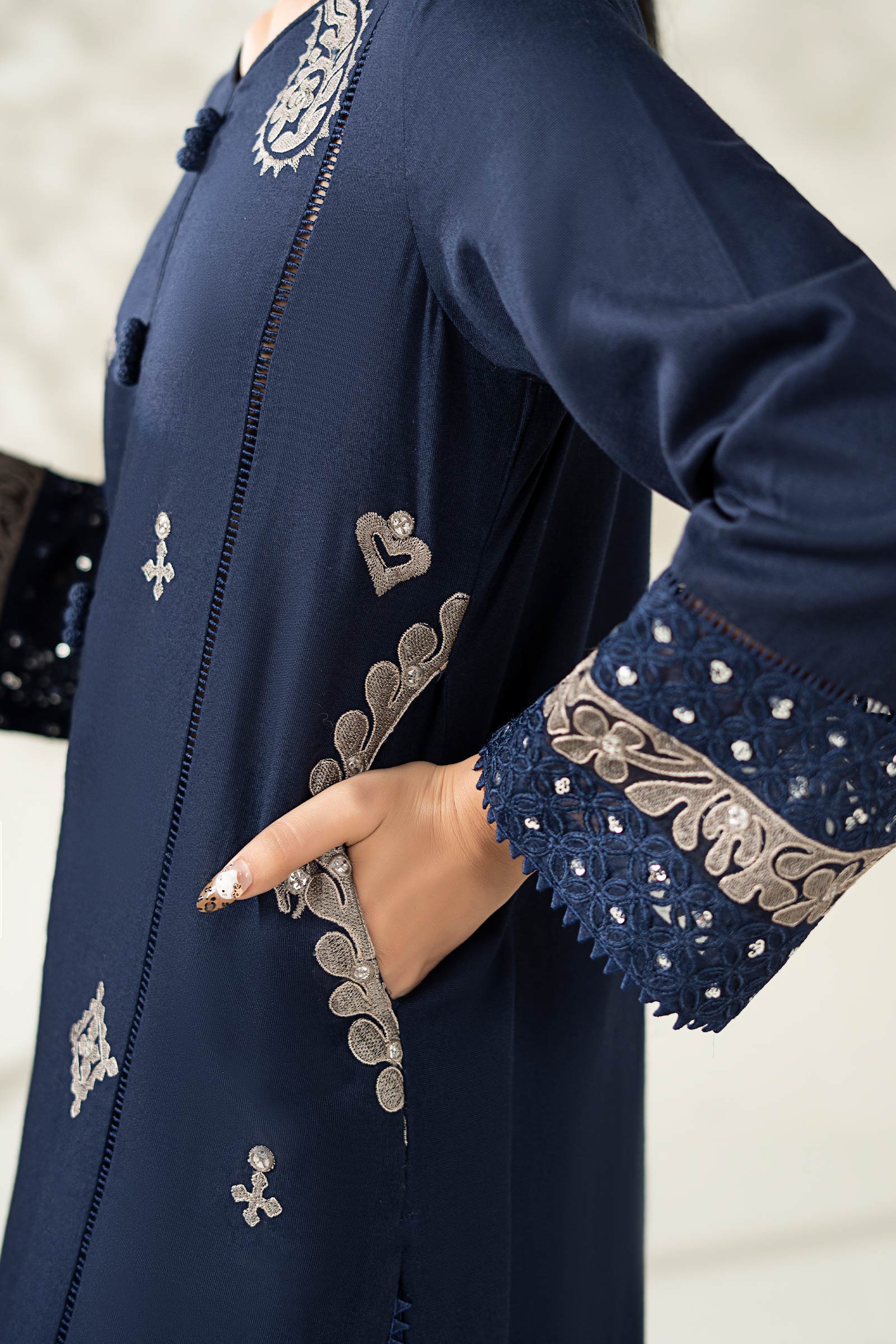 Maria B | Luxury Winter Pret 25 | DW-W25-54-Blue