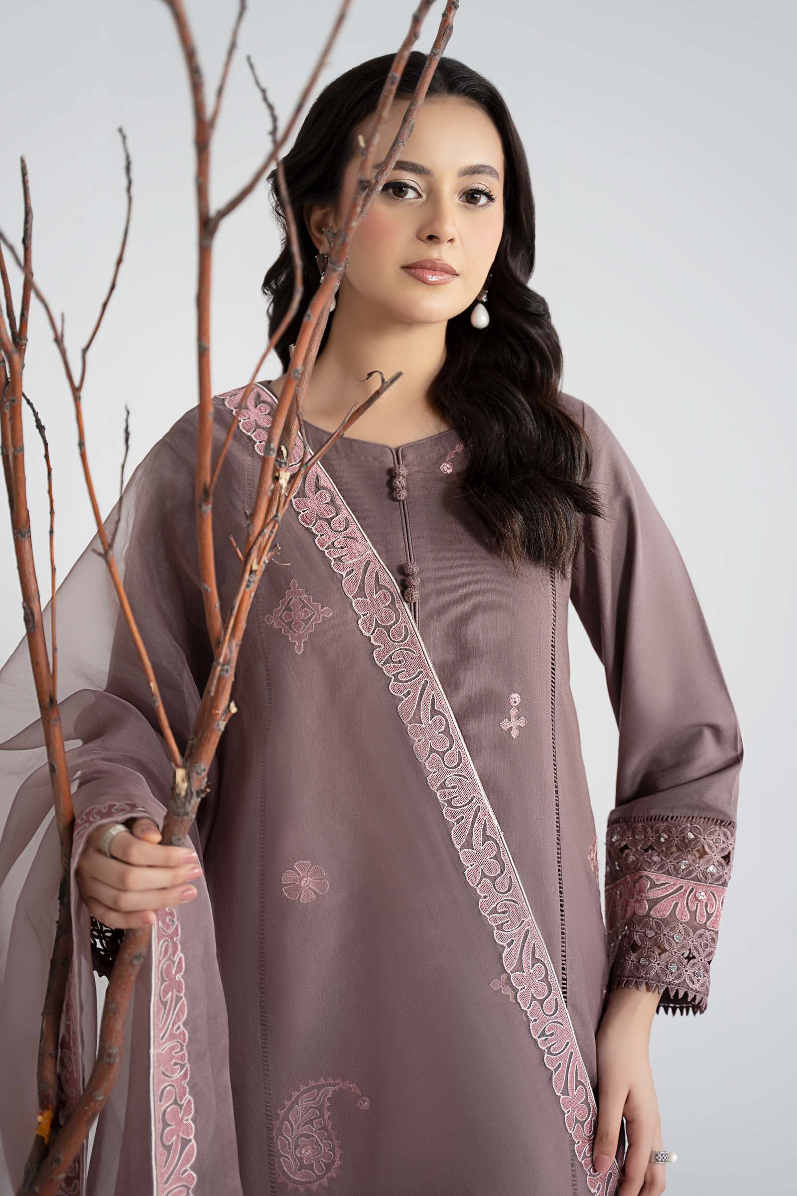 Maria B | Luxury Winter Pret 25 | DW-W25-54-Peachy Pink