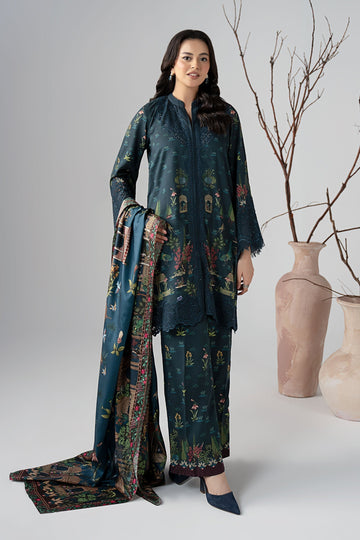 Maria B | Pre Fall Dresses | 3 Piece Embroidered Linen Suit ZE