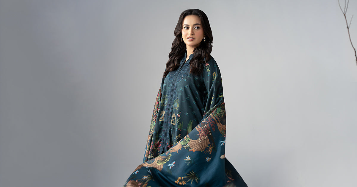 Maria B | Luxury Winter Pret 25 | DW-W25-59-Teal