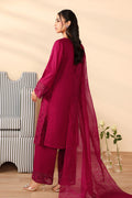 Maria B | Pre Fall Dresses | 3 Piece Embroidered Dobby Suit Maroon