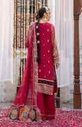Zarin by Eleshia Embroidered Bamber 3Pc Suit D-08 Narina - House Of Anaya
