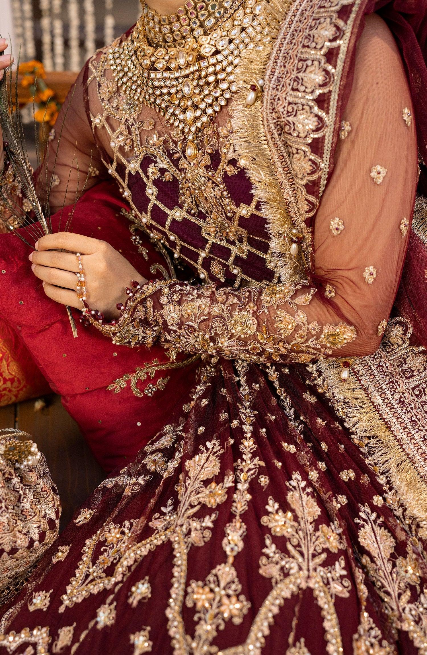 Zarin by Eleshia Embroidered Net 3Pc Suit D-10 Avyanna - House Of Anaya