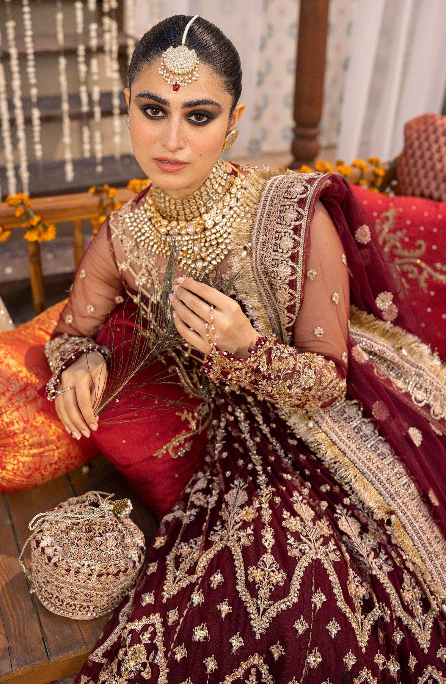 Zarin by Eleshia Embroidered Net 3Pc Suit D-10 Avyanna - House Of Anaya