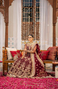 Zarin by Eleshia Embroidered Net 3Pc Suit D-10 Avyanna - House Of Anaya
