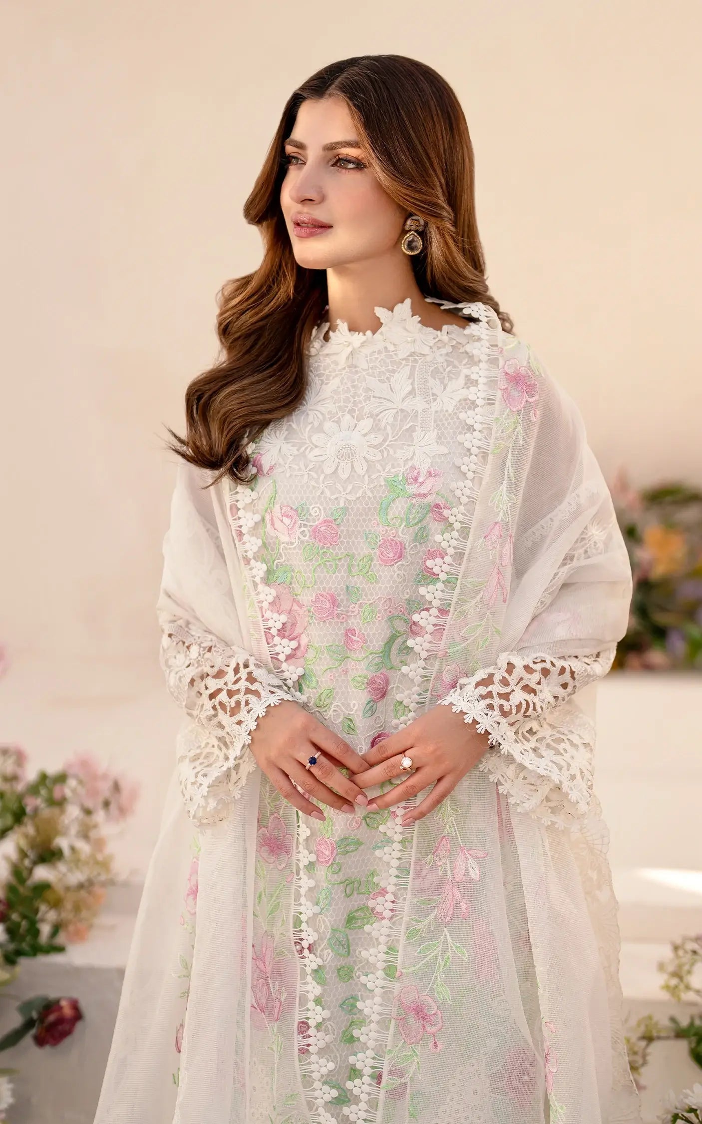 Asifa and Nabeel | Azalia Summer 25 | Dove (AZL25-03) - House Of Zarish