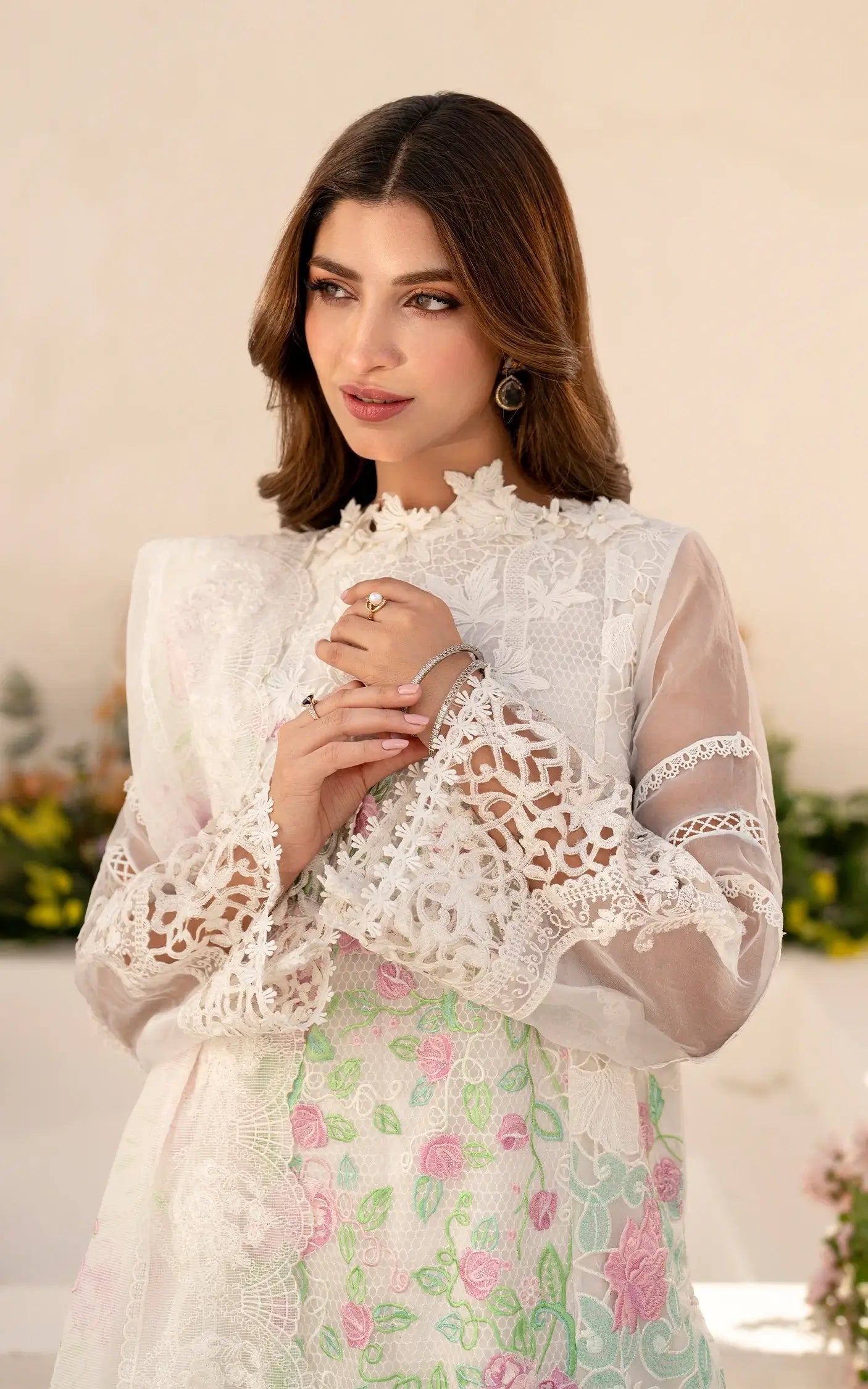 Asifa and Nabeel | Azalia Summer 25 | Dove (AZL25-03) - House Of Zarish