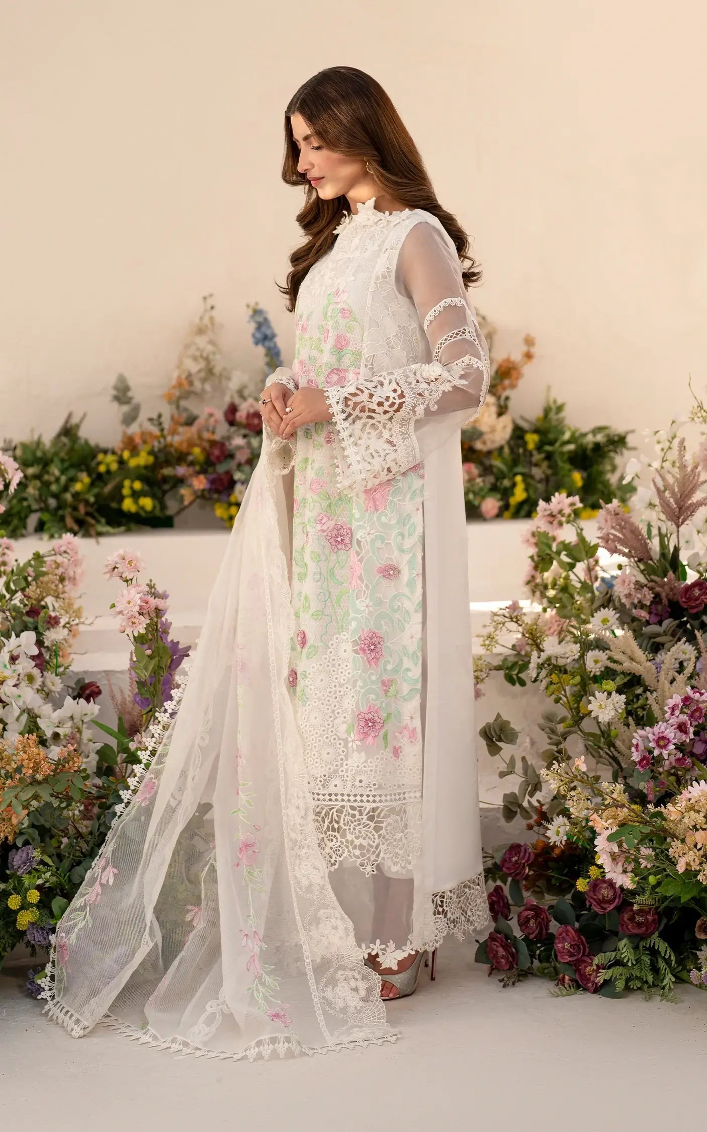Asifa and Nabeel | Azalia Summer 25 | Dove (AZL25-03) - House Of Zarish