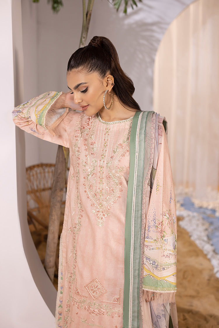 Ellena | Luxury Embroidered Collection| P-01 - House of Zarish