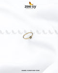 Enamel Flower Ring-8248 - House Of Zarish