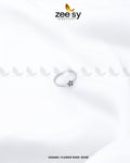 Enamel Flower Ring-8248 - House Of Zarish