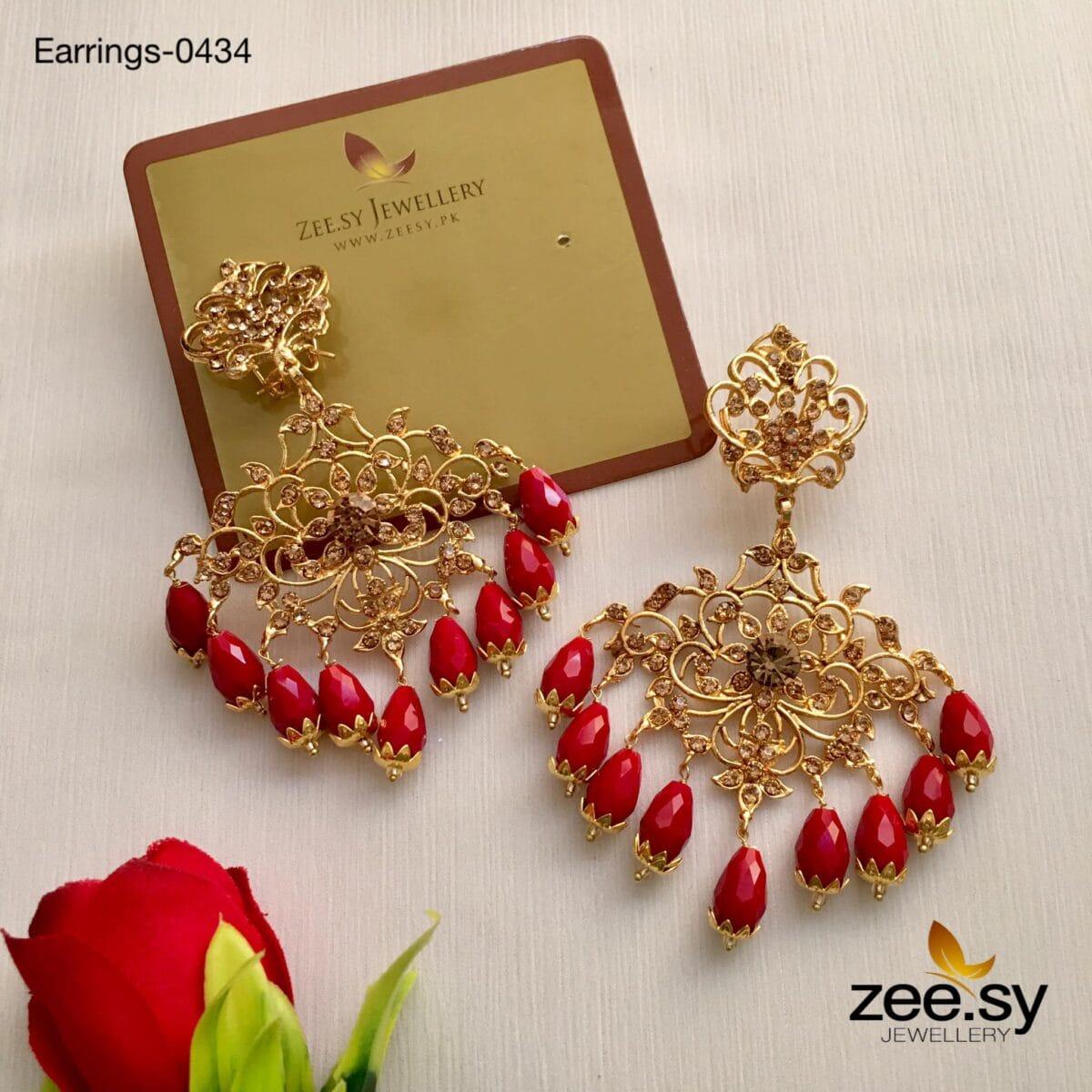 Sunflower Earrings-0434 - House Of Zarish