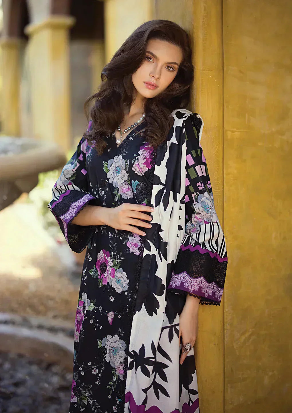 Elaf Premium | Print Chikankari 24 | ECT-02B DARIEN - House Of Anaya