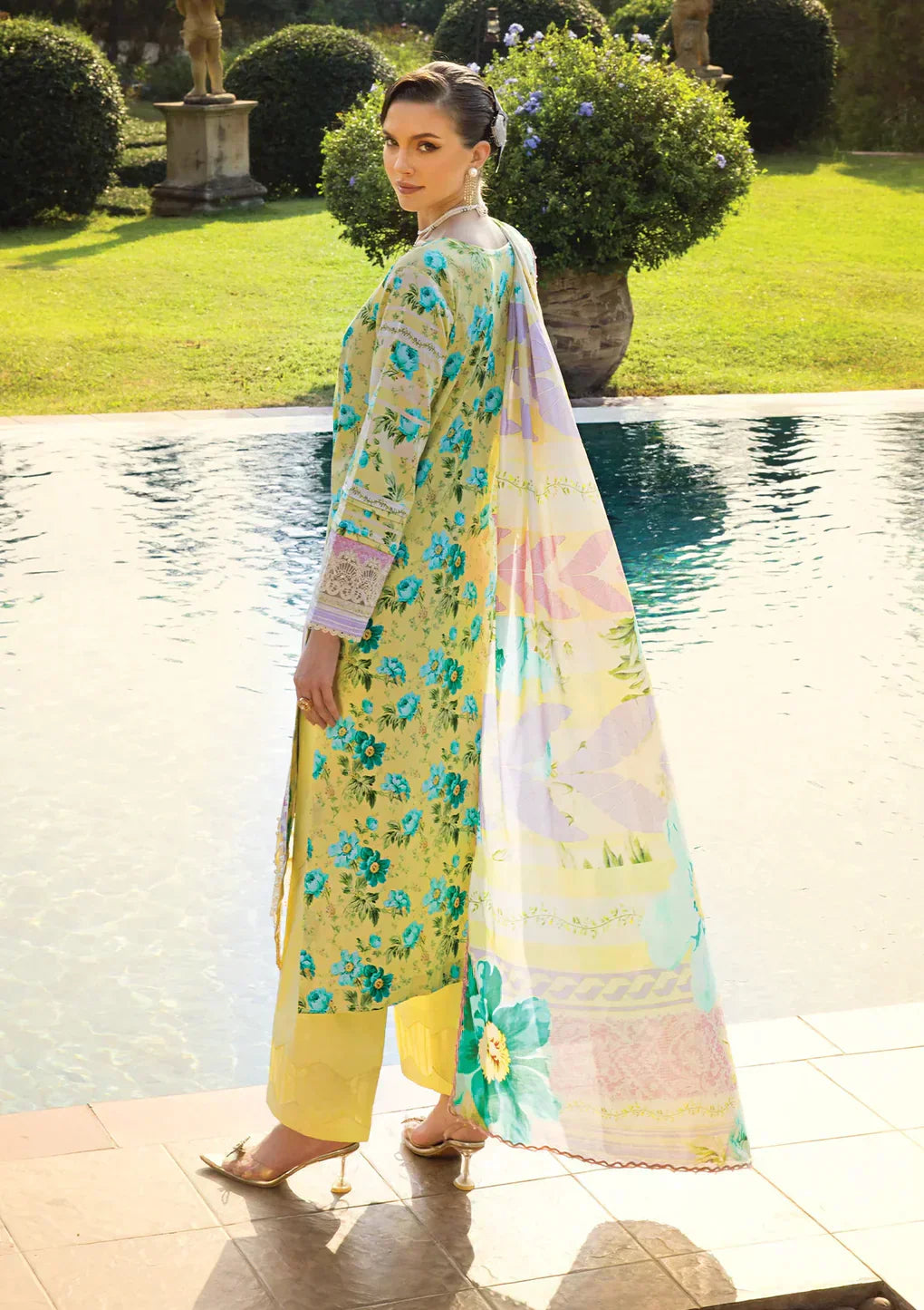 Elaf Premium | Print Chikankari 24 | ECT-06B MISTY SERENADE - House Of Anaya