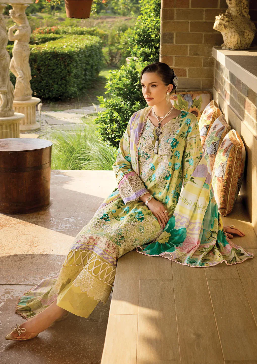 Elaf Premium | Print Chikankari 24 | ECT-06B MISTY SERENADE - House Of Anaya