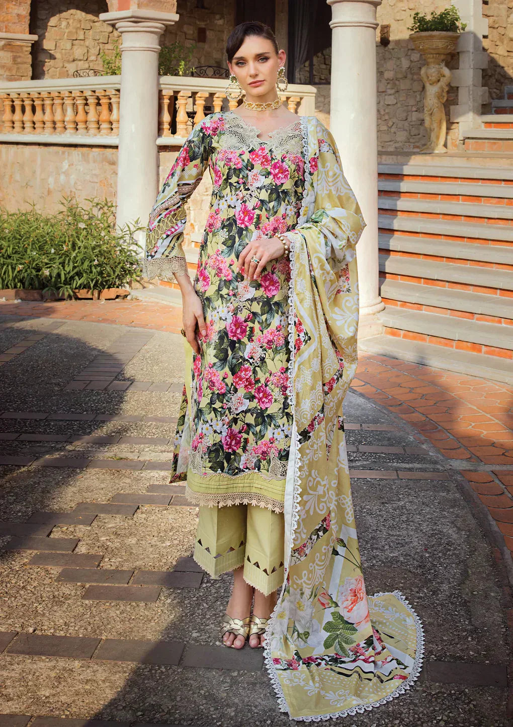 Elaf Premium | Print Chikankari 24 | ECT-01B CHARM - House Of Anaya