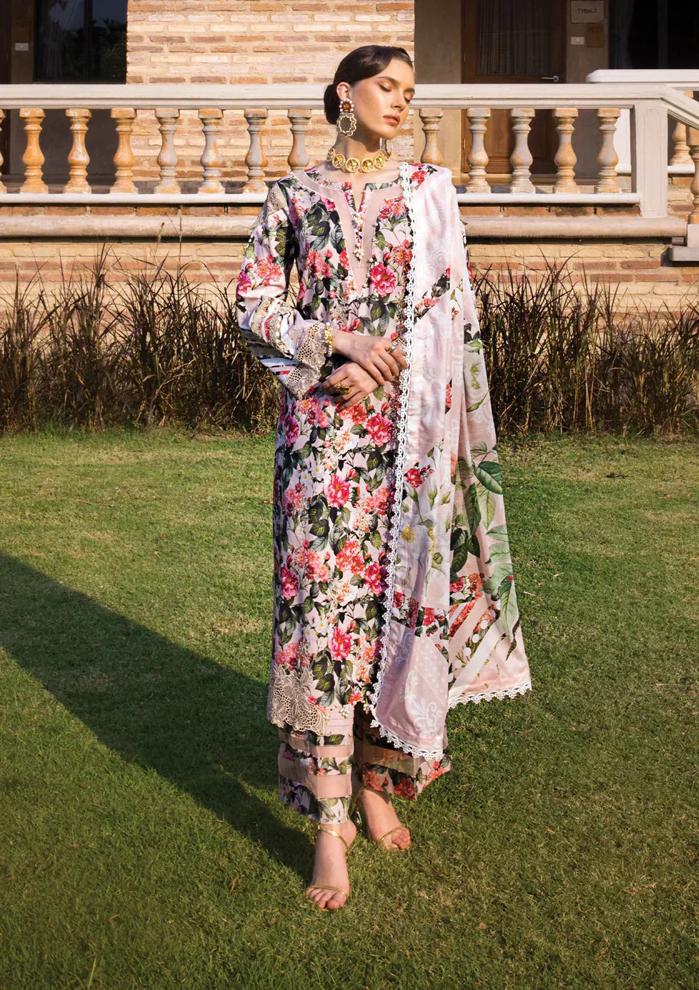 Elaf Premium | Print Chikankari 24 | ECT-01A SOIR - House Of Anaya