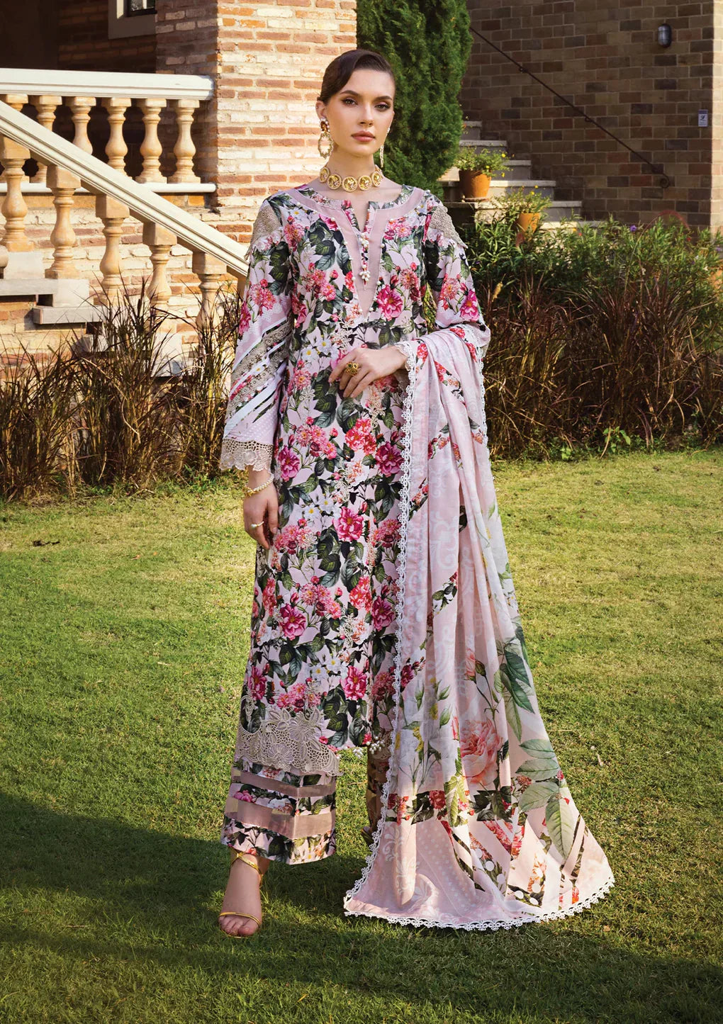 Elaf Premium | Print Chikankari 24 | ECT-01A SOIR - House Of Anaya