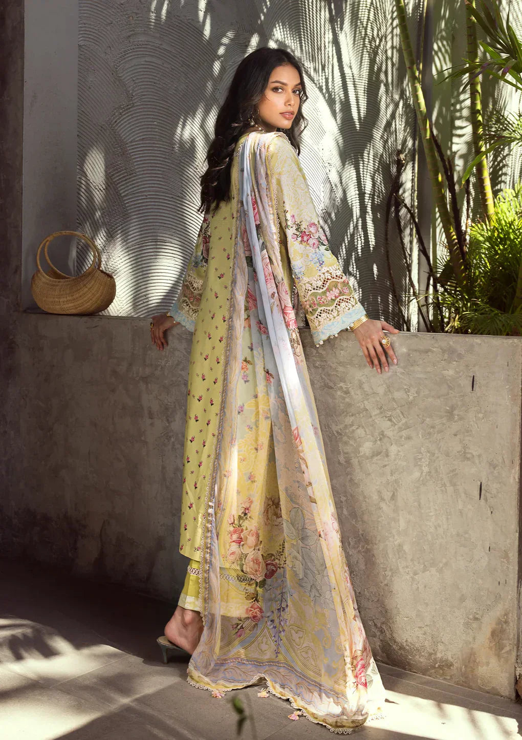 Elaf Premium | Signature Embroidered Lawn 24 | ESL-02A PIXIE DUST - House Of Anaya