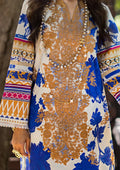 Elaf Premium | Signature Embroidered Lawn 24 | ESL-01A OPRAH - House Of Anaya