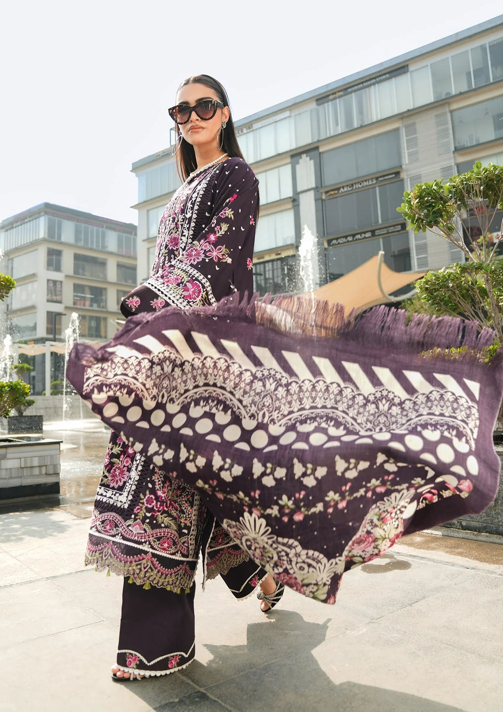 Elaf Premium | Winter Pashmina Shawl Collection | EPW-8A Warm Embrace - House Of Anaya