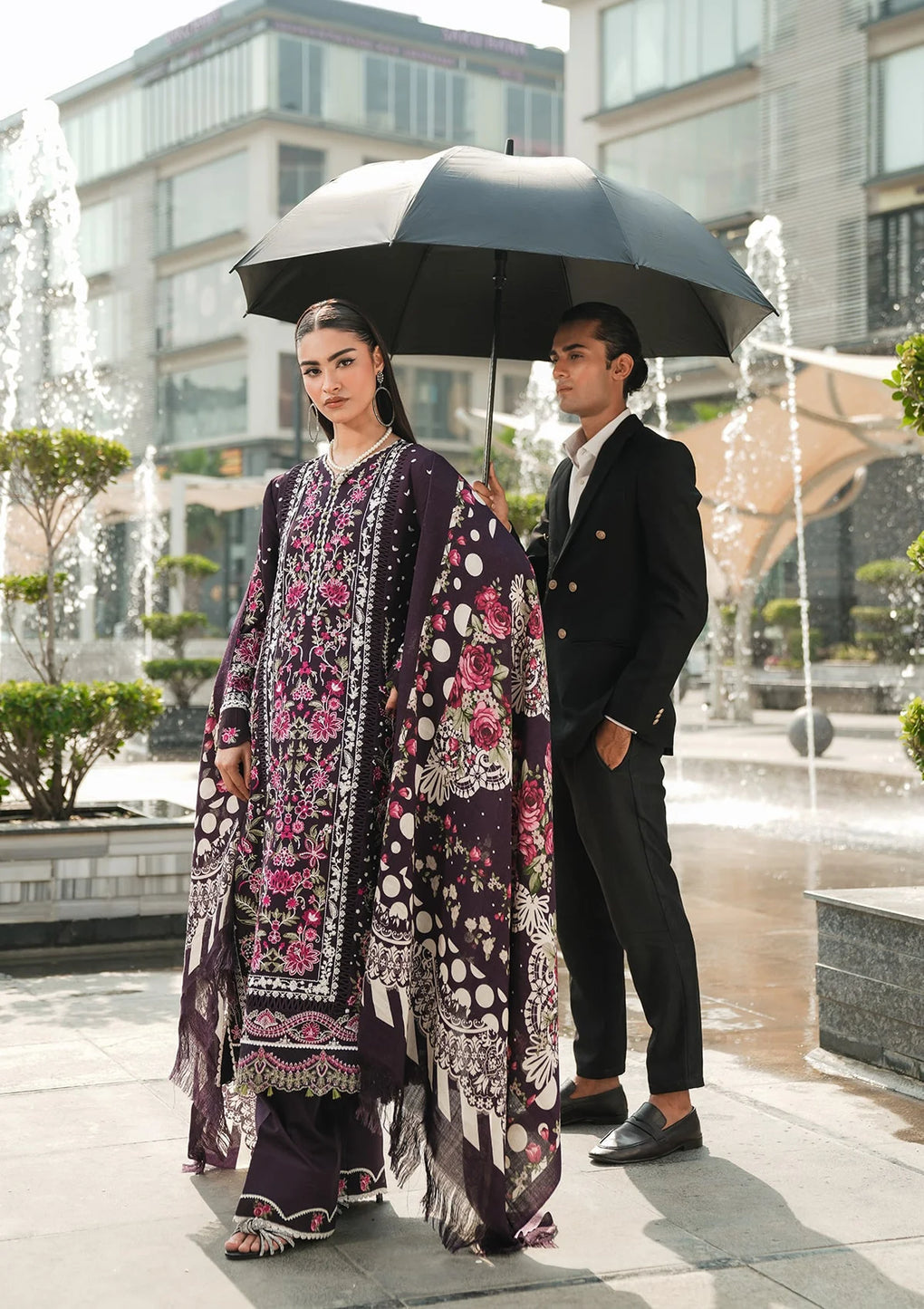 Elaf Premium | Winter Pashmina Shawl Collection | EPW-8A Warm Embrace - House Of Anaya