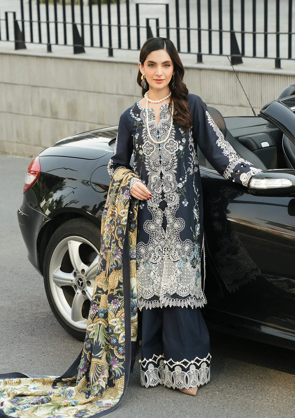 Elaf Premium | Winter Pashmina Shawl Collection | EPW-3B Dreamy Embrace - House Of Anaya