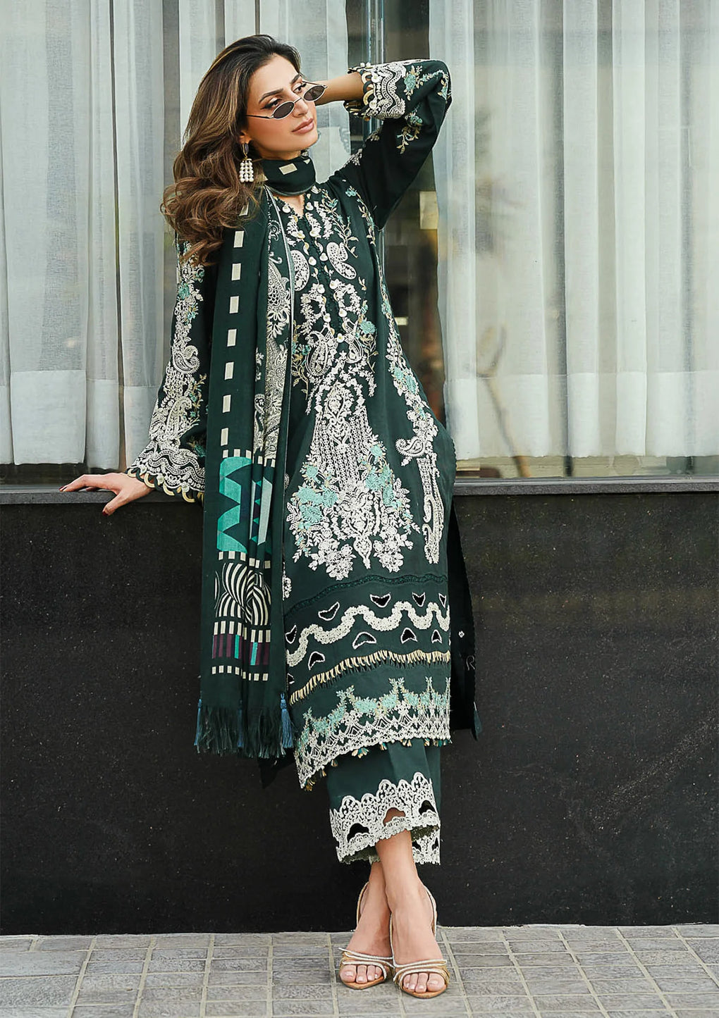 Elaf Premium | Winter Pashmina Shawl Collection | EPW-2A Sweet Harmony - House Of Anaya